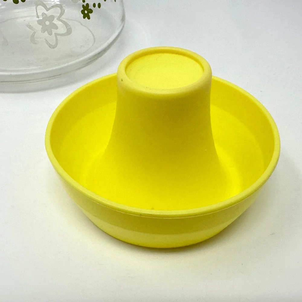 Pyrex Crazy Daisy Spring Blossom Juice Carafe Pitcher w Lid Green & White *Read